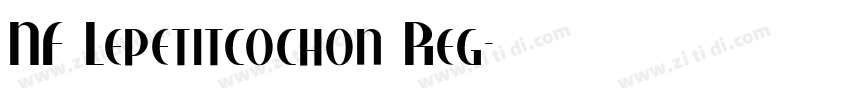 NF Lepetitcochon Reg字体转换